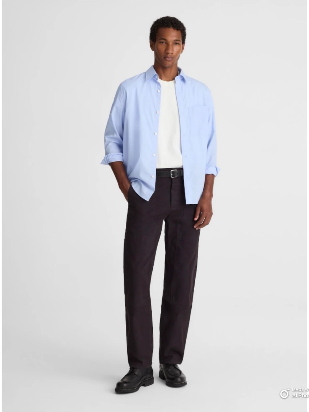 Madewell Men’s Relaxed Straight Workwear Pants in Black Coal Size 31 x 32 NWT